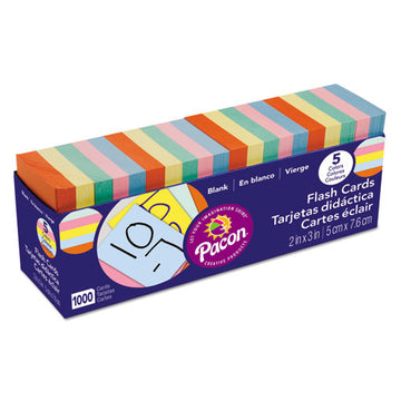 Pacon® Blank Flash Card Dispenser Boxes, 2 X 3, Assorted, 1,000-pack freeshipping - TVN Wholesale